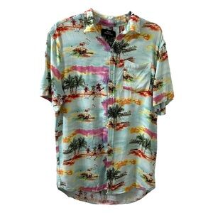 Hawaiian Men's Medum Casual Button Up Shirt